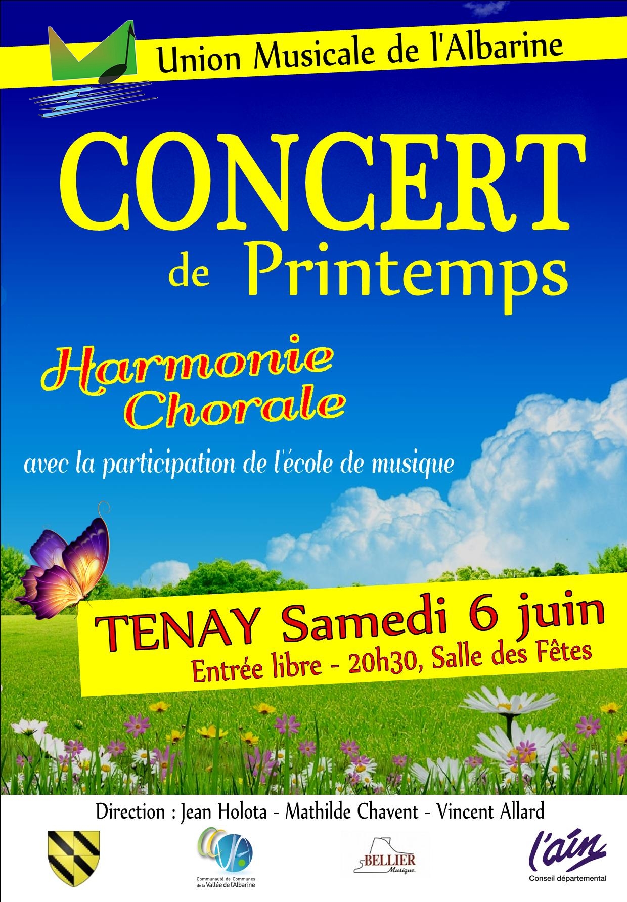 Concert Union Musicale Albarine Tenay 6 juin 2015