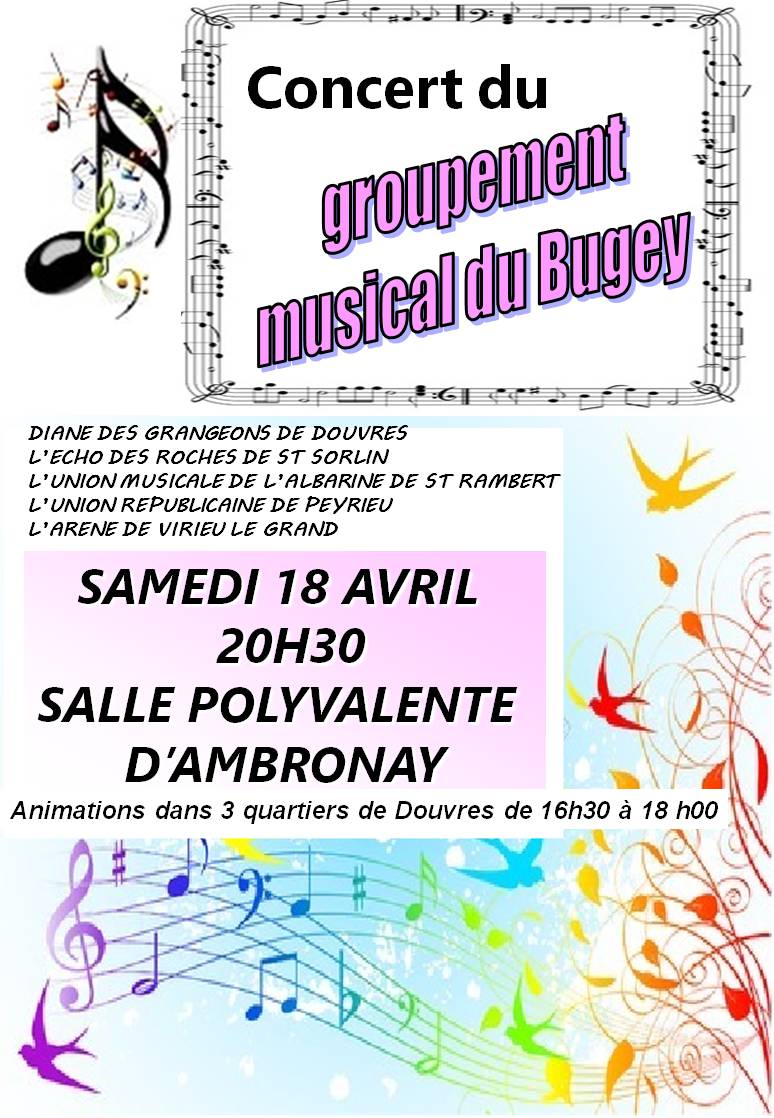 Affiche concert 18 avril